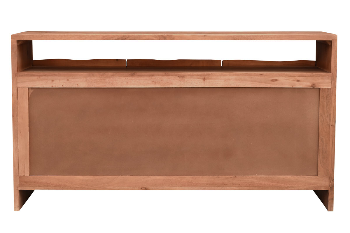 Buffet en bois massif 3 portes L150 cm BOHEMIAN