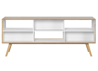 Buffet scandinave ch&ecirc;ne et blanc POTTER