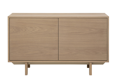 Buffet scandinave en bois clair 2 portes L120 cm SID
