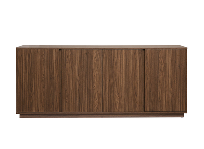 Buffet vintage finition bois noyer 4 portes L180 cm MILLOR