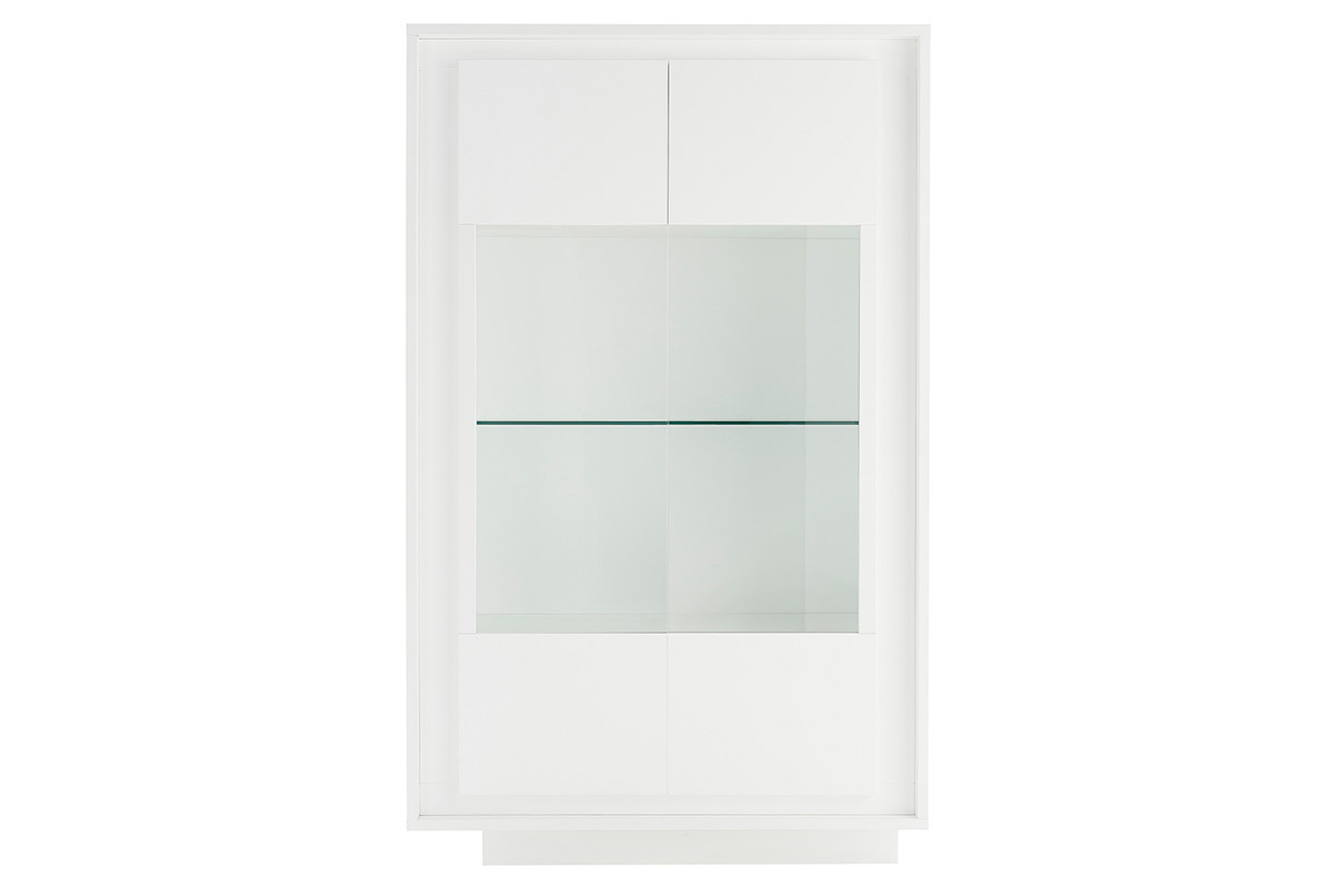 Buffet vitr design blanc LAND