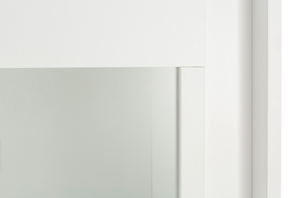 Buffet vitr design blanc LAND