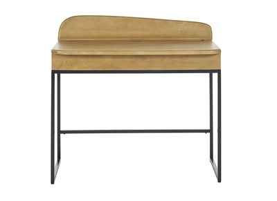 Bureau avec rangement en bois manguier massif L100 cm SHIVA