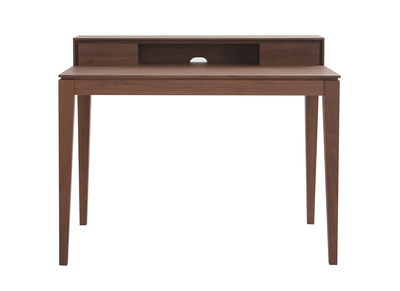 Bureau design avec rangement bois noyer SEKRET