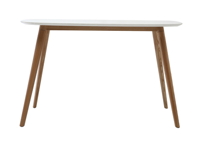 Bureau design bois et blanc L120 cm SWIFT