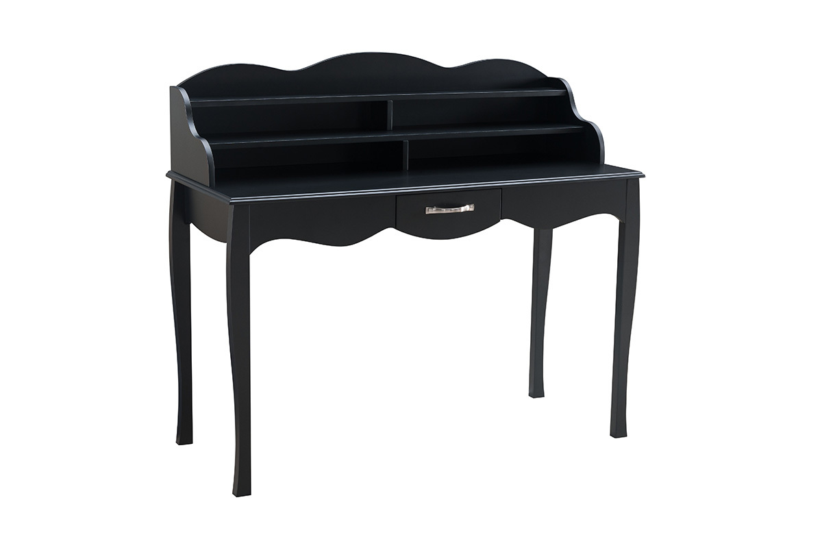 Bureau design laqu� noir MARGOT