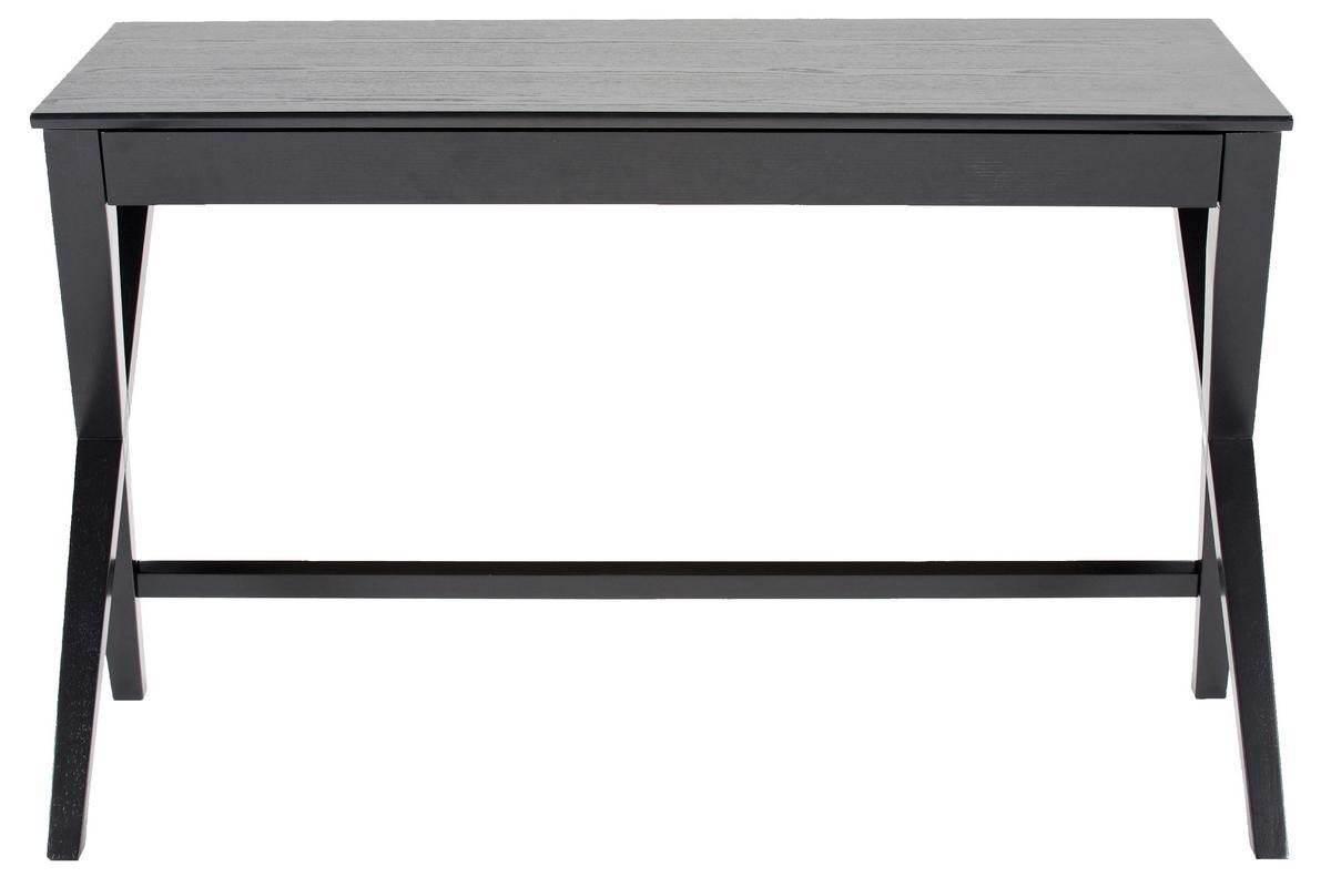 Bureau design noir avec tiroir L120 cm VICE