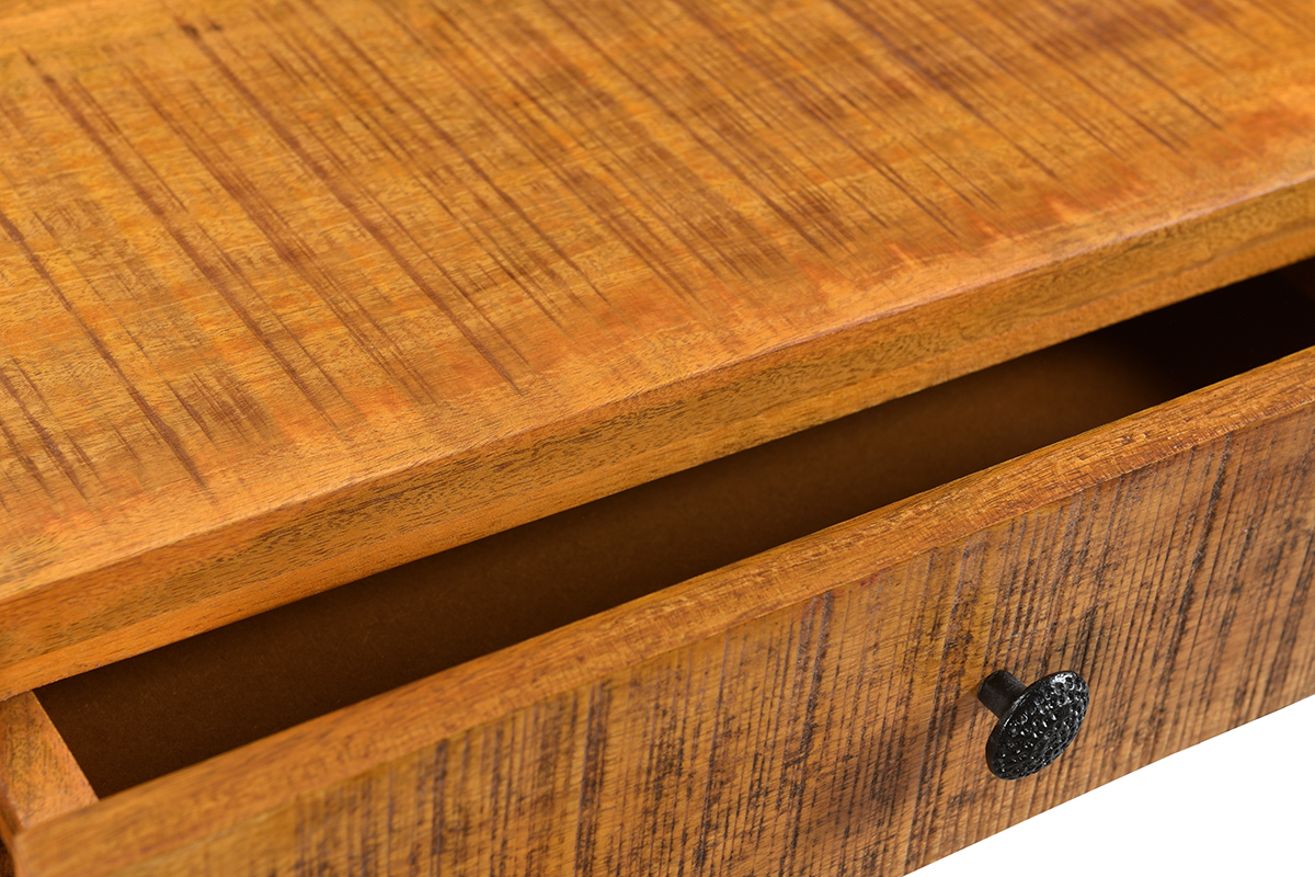 Bureau en manguier massif 3 tiroirs CHENY