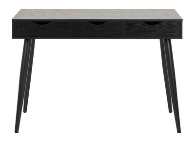 Bureau scandinave 3 tiroirs noir mat BALZAC