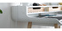 Bureau scandinave bois et blanc 3 tiroirs L110 cm OPUS