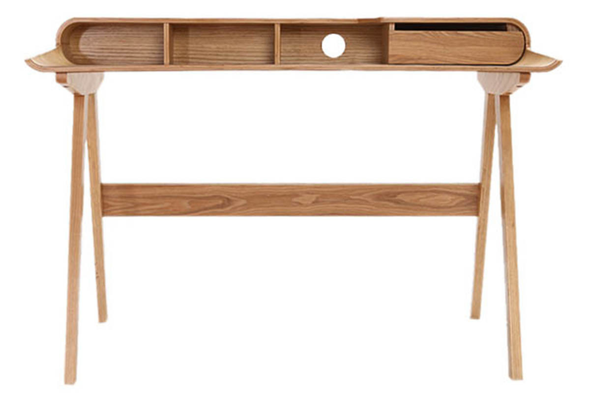 Bureau scandinave fr�ne L129 cm SOLVEIG