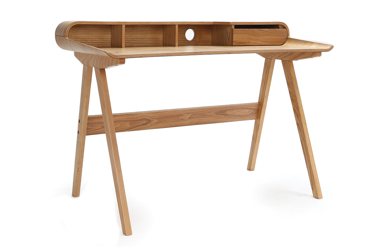 Bureau scandinave fr�ne L129 cm SOLVEIG