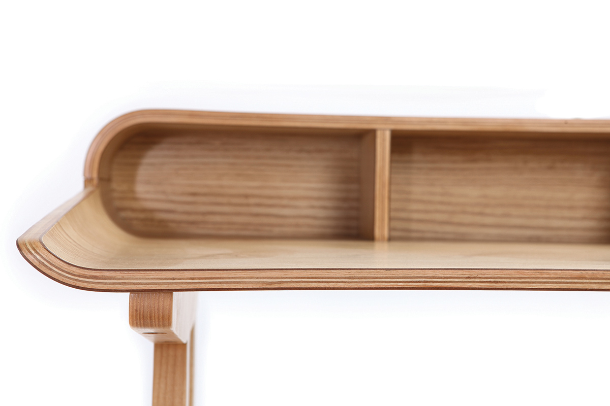 Bureau scandinave fr�ne L129 cm SOLVEIG