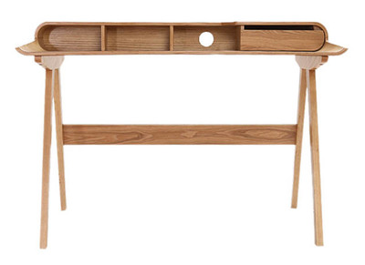Bureau scandinave fr&ecirc;ne L129 cm SOLVEIG