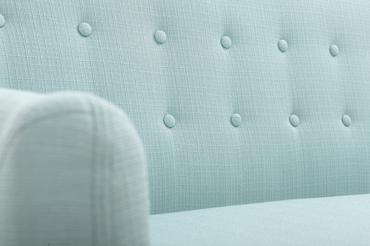 Canap 3 places design dhoussable menthe  l'eau YNOK