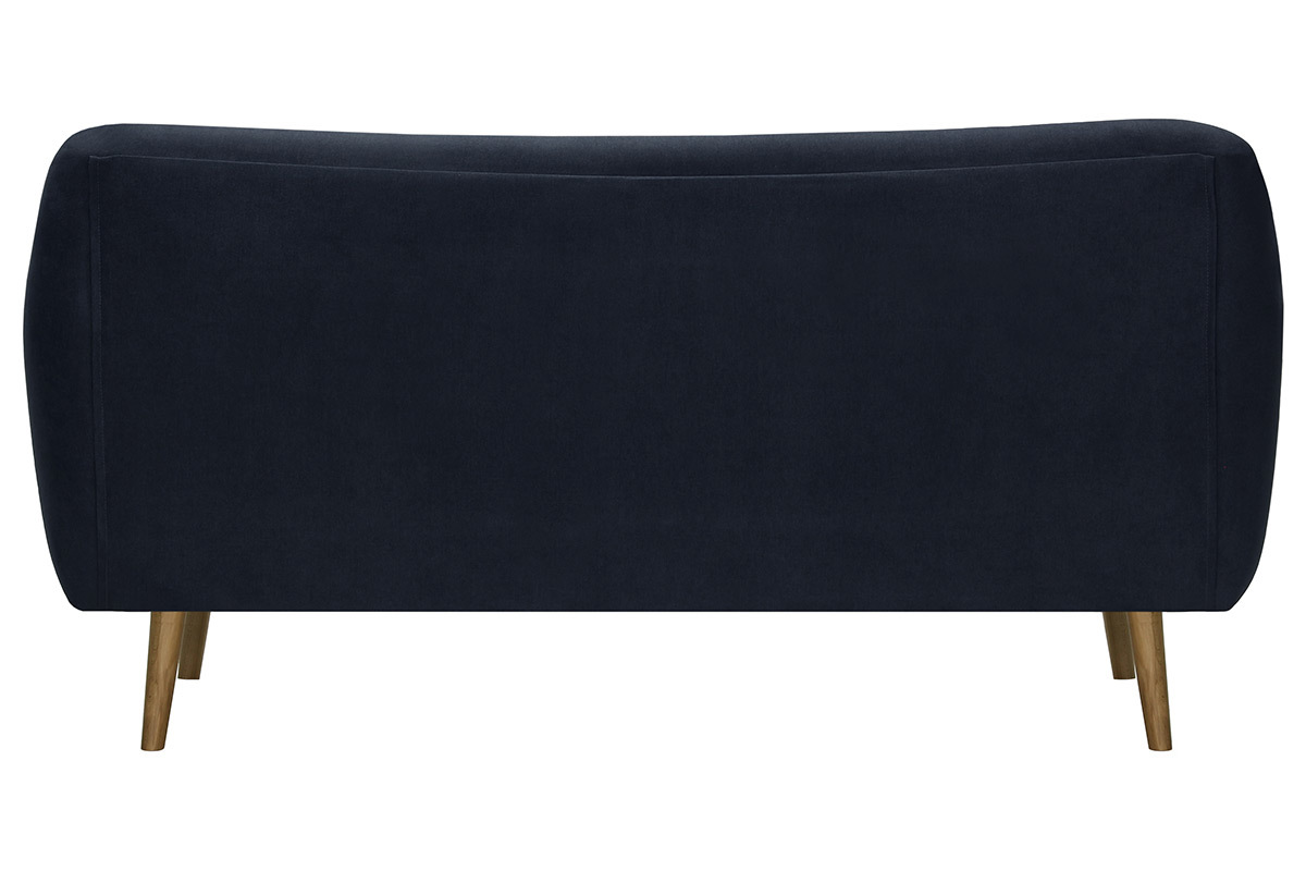 Canap� 3 places design tissu bleu fonc� ABSOLUTE