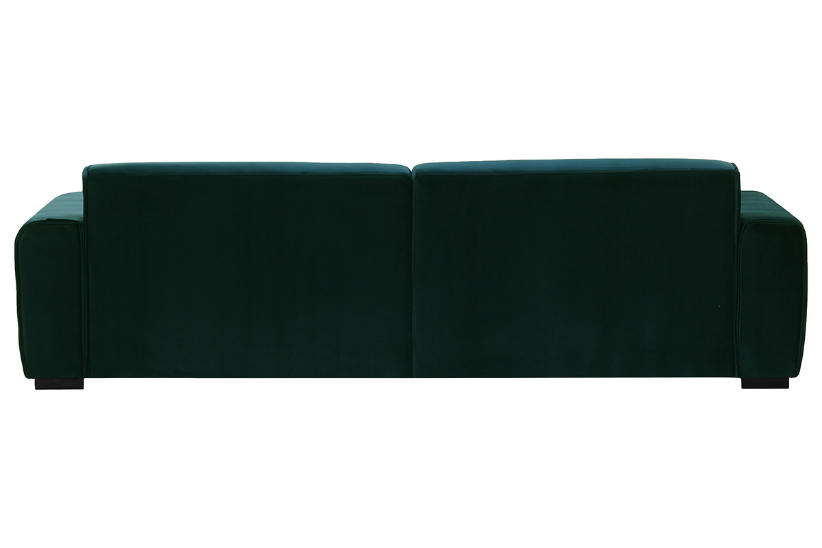 Canap 4 places design velours vert opale MELLOW