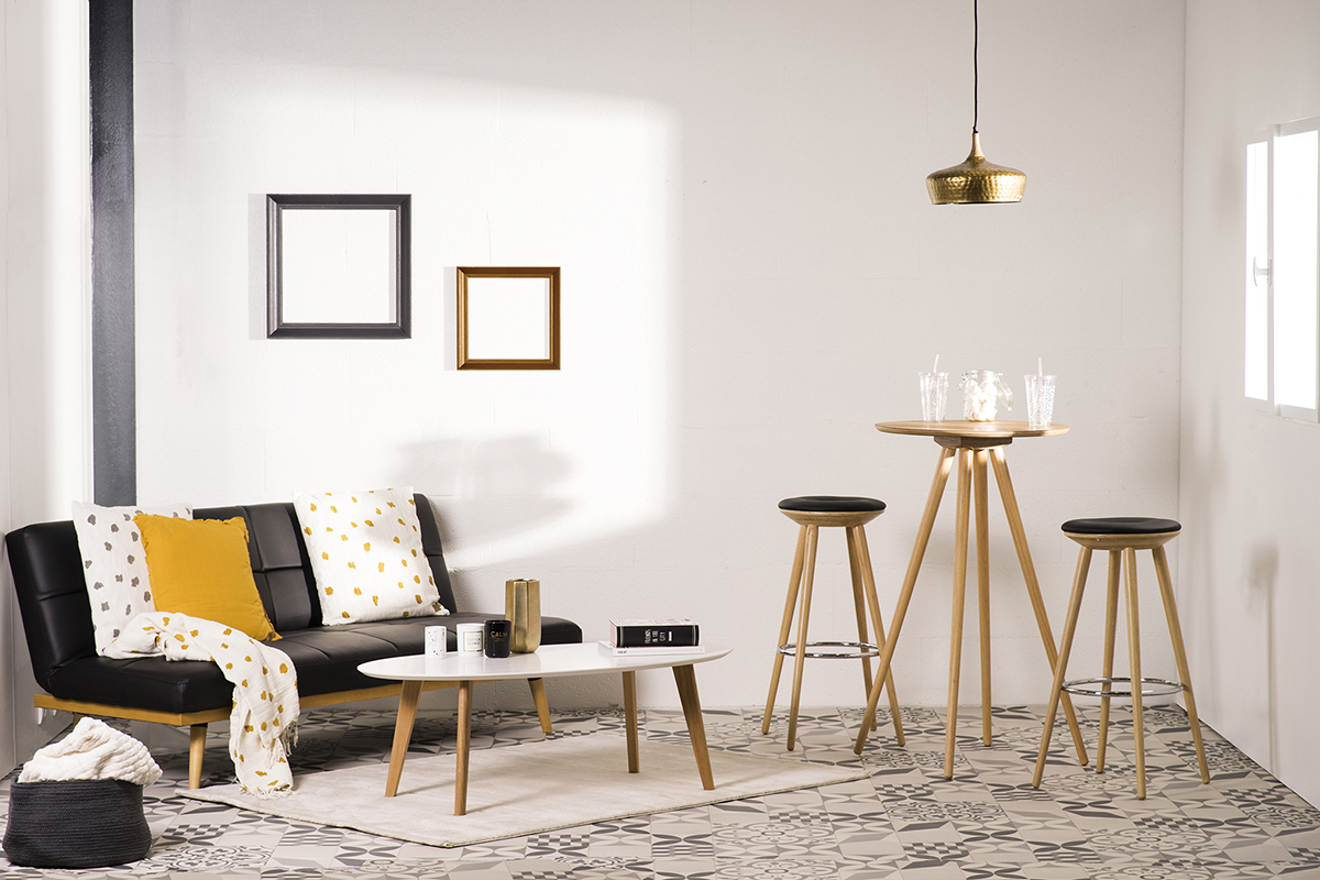 Canap� convertible 3 places noir SIKKO