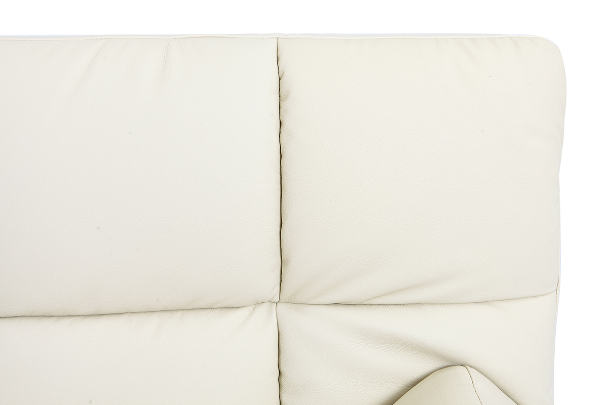 Canap� convertible cuir 3 places beige MANHATTAN - cuir de vache