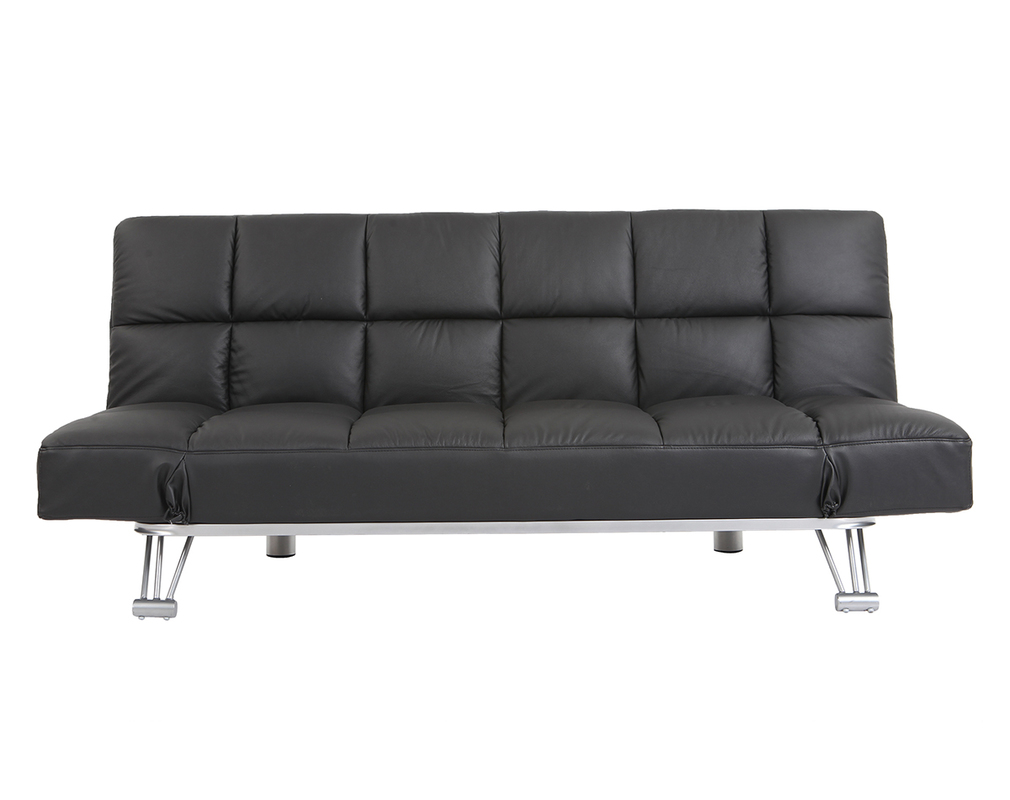 Canape Fixe 3 Places Noir Et Blanc