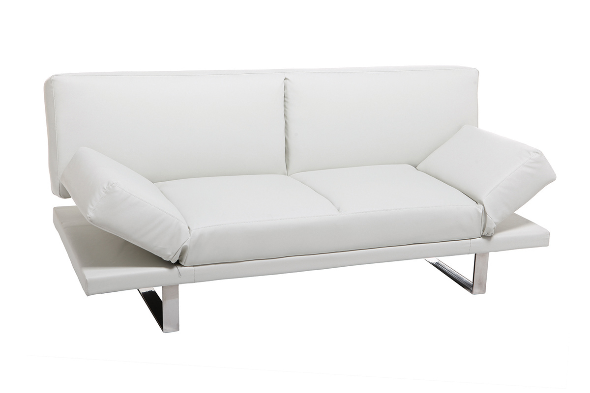 Canap� convertible design blanc ATLANTA