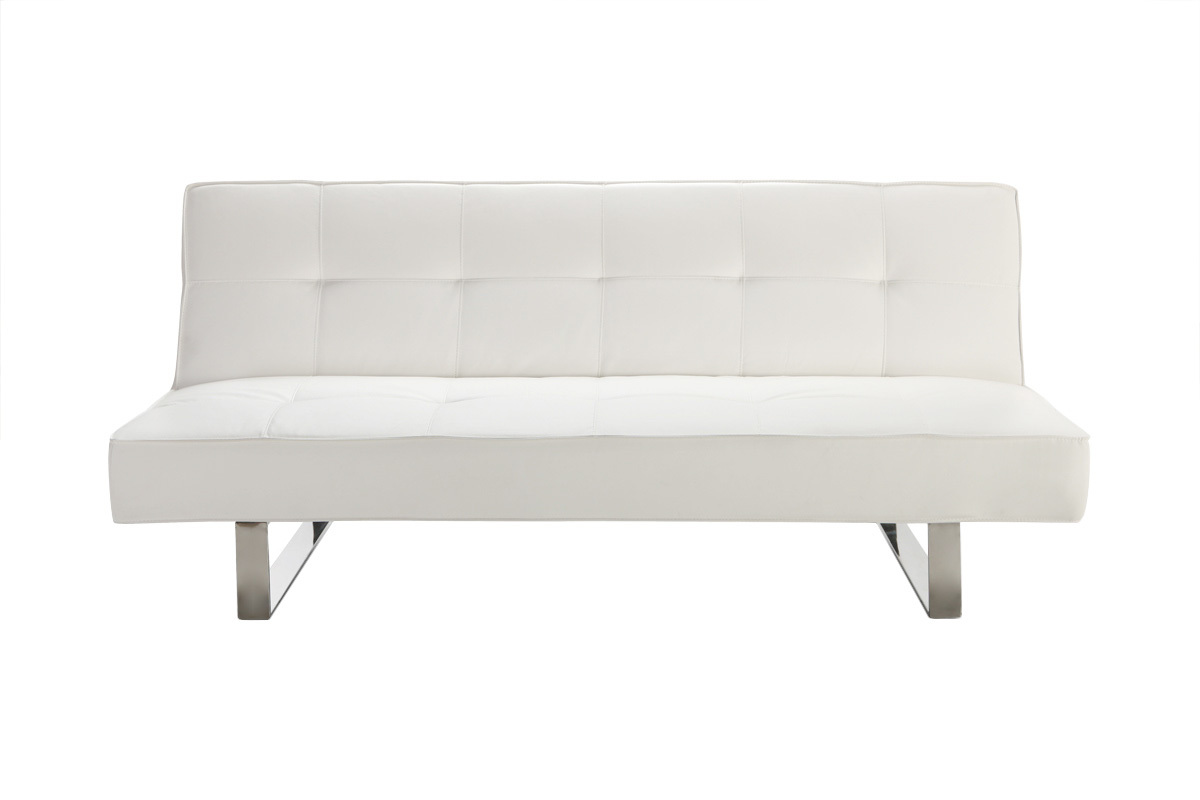 Canap� convertible design blanc CHARLESTON