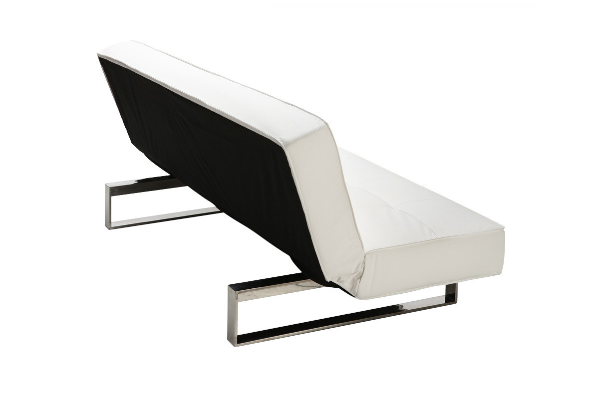 Canap� convertible design blanc CHARLESTON