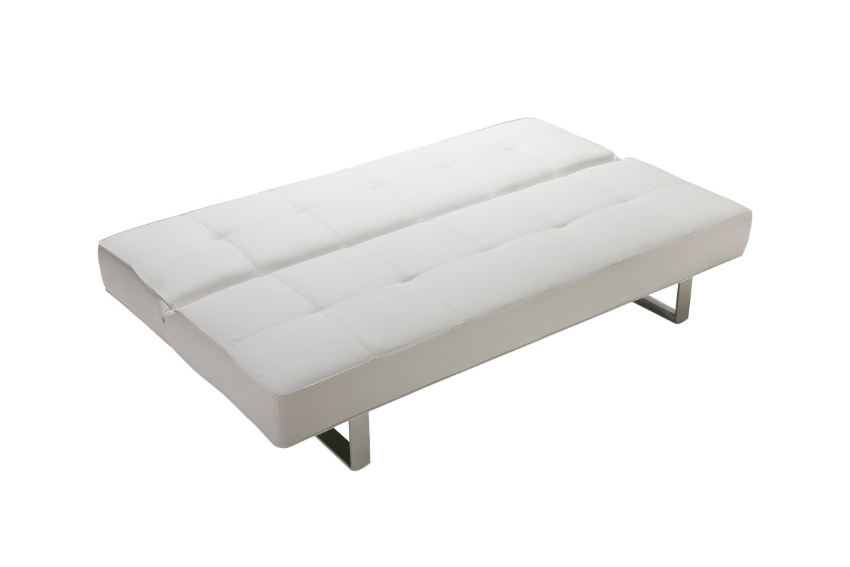 Canap� convertible design blanc CHARLESTON