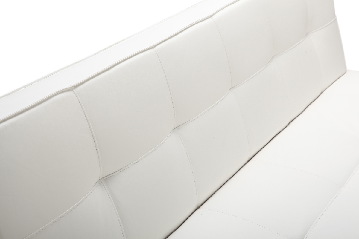 Canap� convertible design blanc CHARLESTON