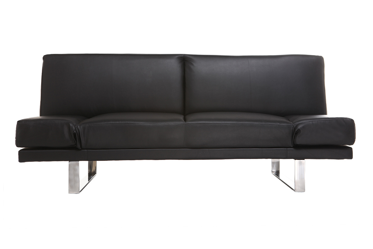Canap convertible design noir ATLANTA