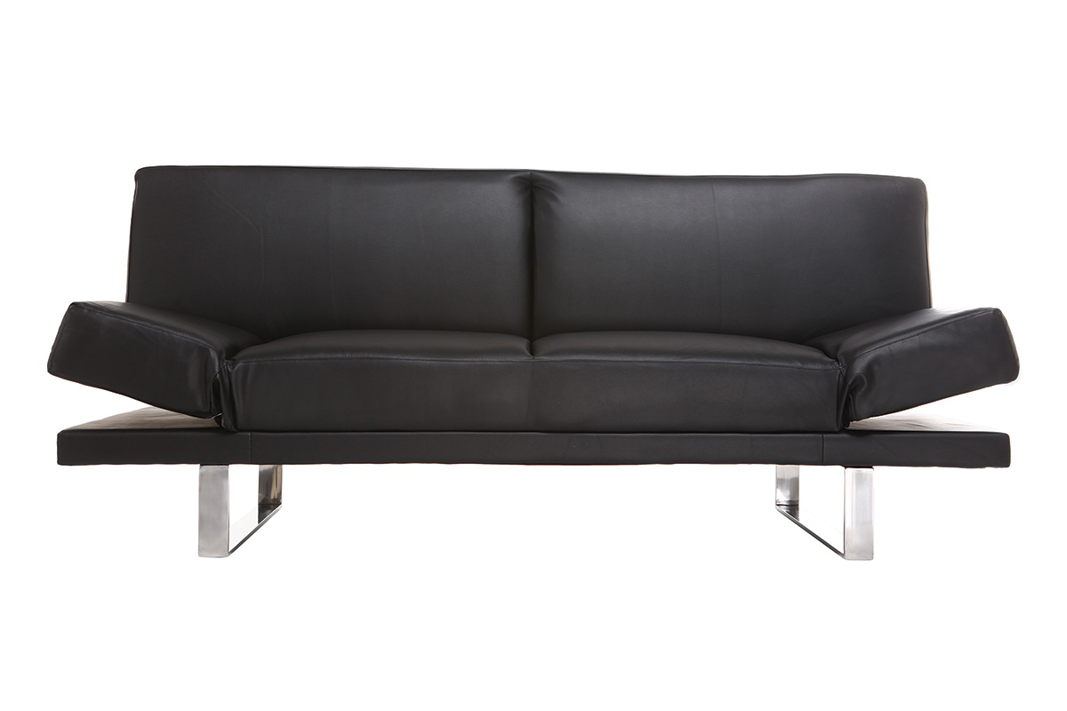 Canap convertible design noir ATLANTA