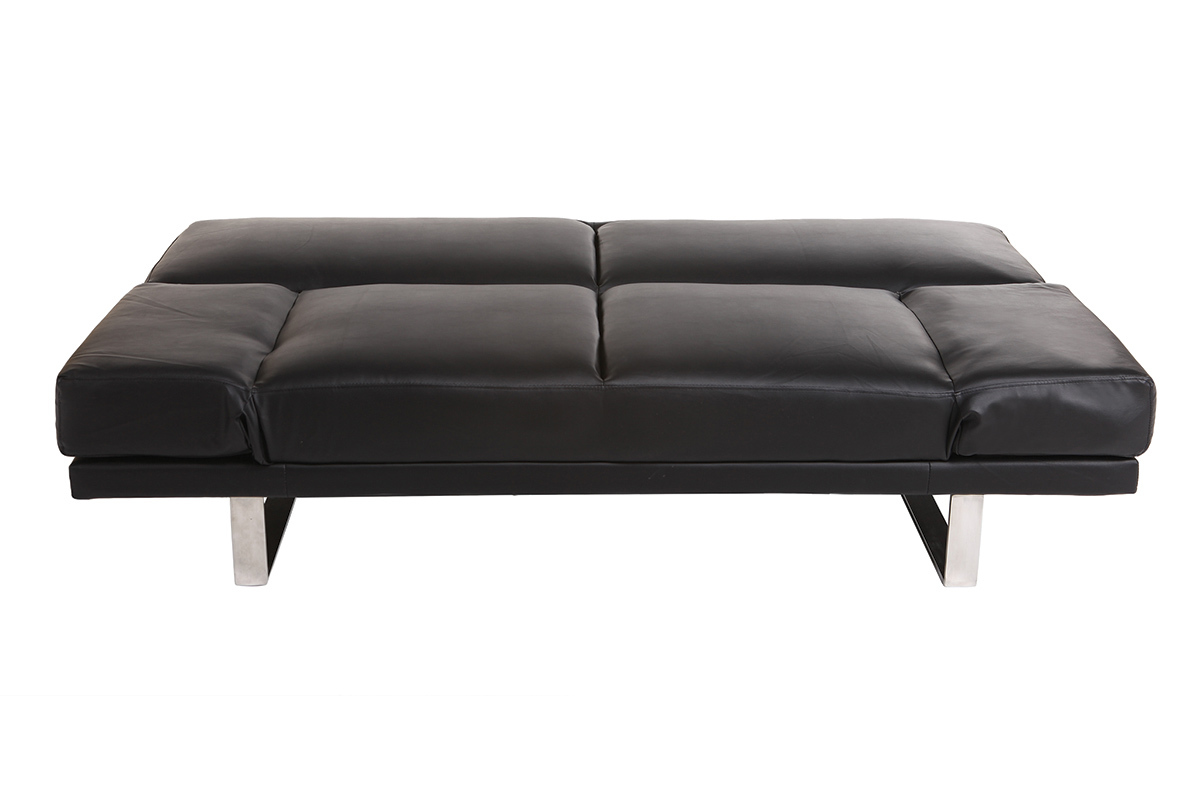 Canap convertible design noir ATLANTA
