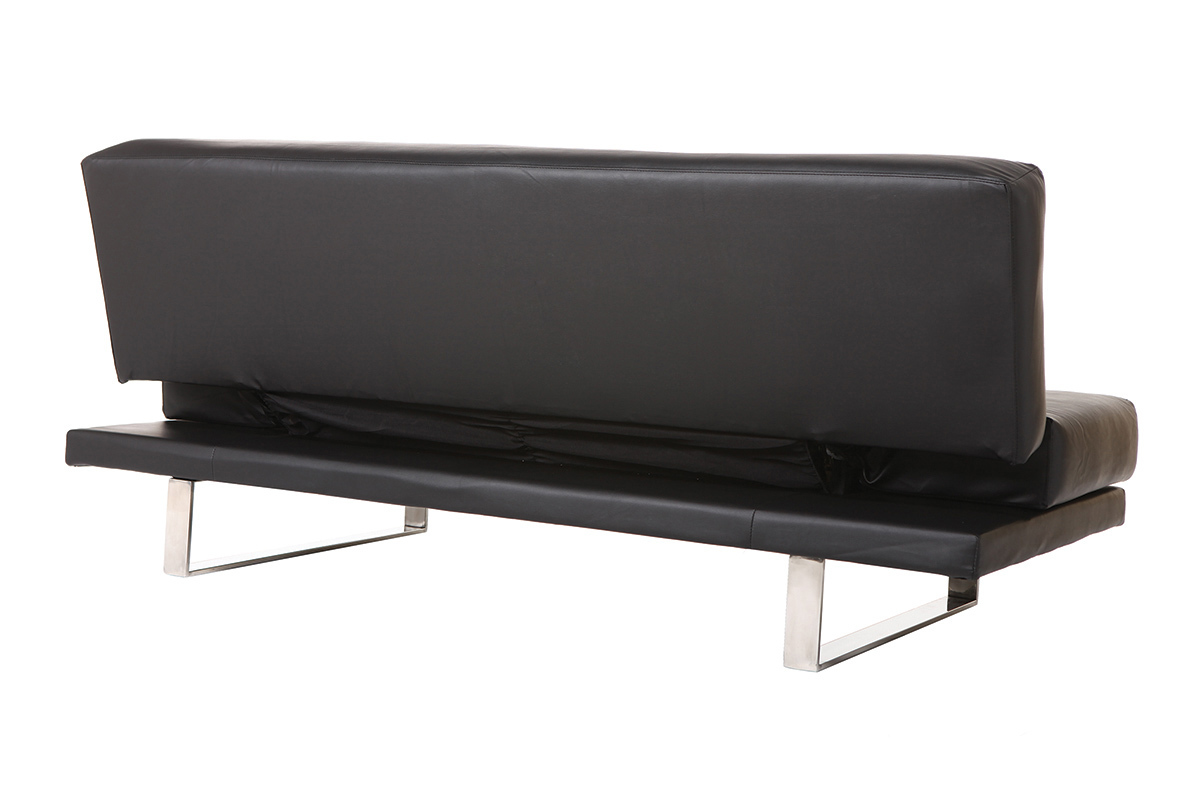 Canap convertible design noir ATLANTA
