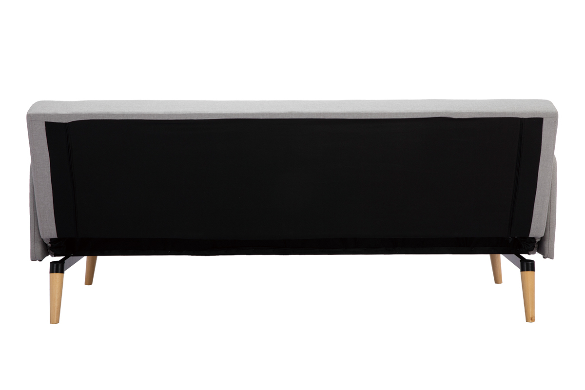 Canap� convertible scandinave 3 places gris clair LULA