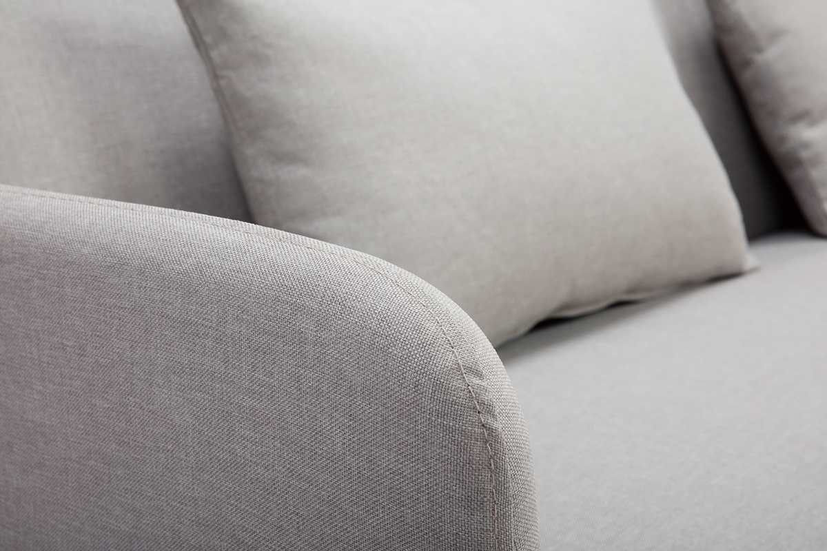 Canap� convertible scandinave 3 places gris clair LULA