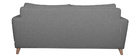 Canapé convertible scandinave gris chiné avec matelas 9 cm BEAUBOURG - Miliboo & Stéphane Plaza