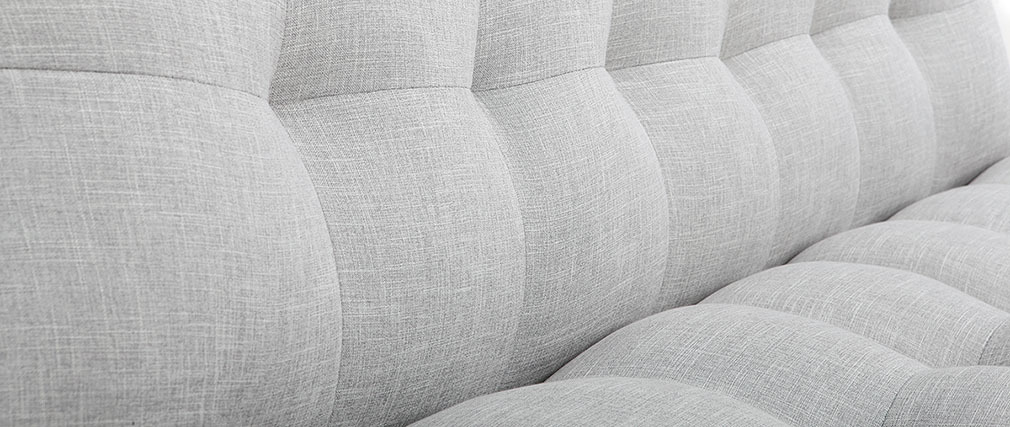 Canap� convertible scandinave gris et ch�ne YUMI