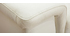 Canapé cuir 3 places blanc cassé avec têtières ajustables ROMEO - cuir de buffle