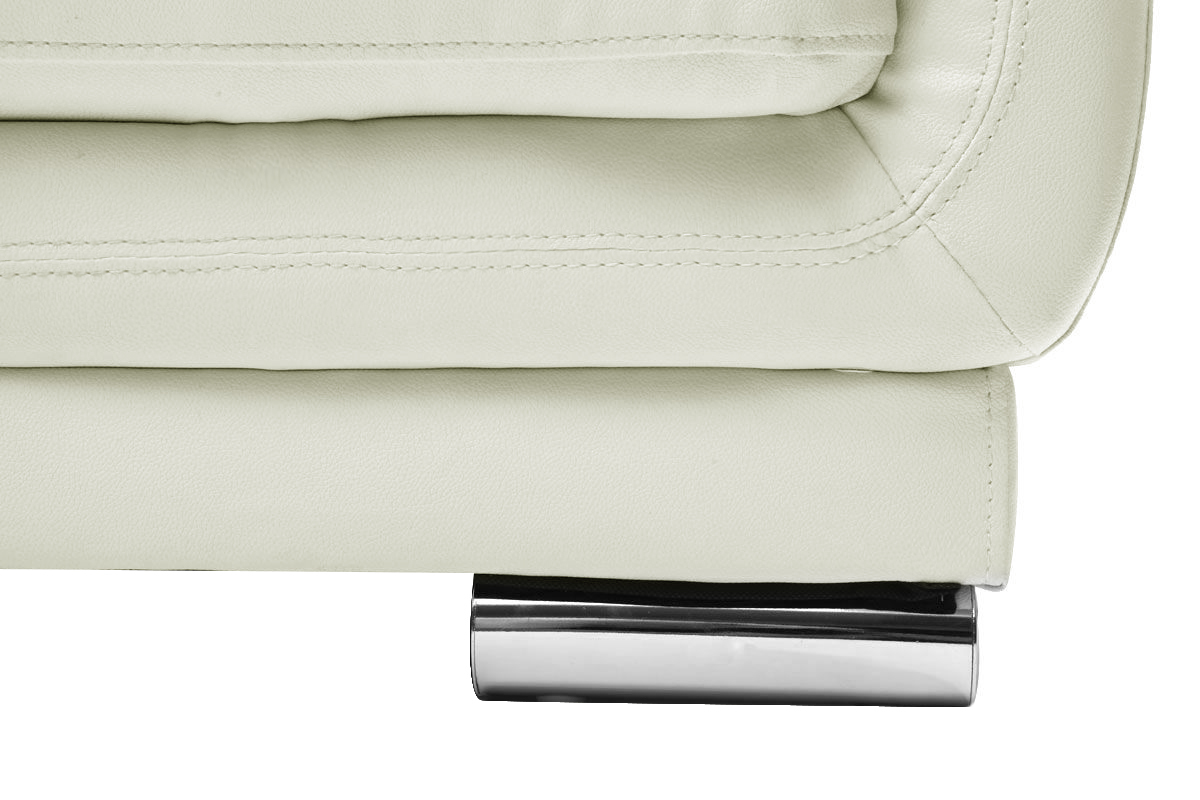 Canap� cuir design blanc 3 places TAMARA - cuir de vache