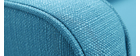 Canap&eacute; d'angle convertible r&eacute;versible scandinave bleu canard ULLA