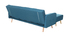 Canap&eacute; d'angle convertible r&eacute;versible scandinave bleu canard ULLA