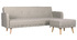 Canap&eacute; d'angle convertible r&eacute;versible scandinave naturel ULLA