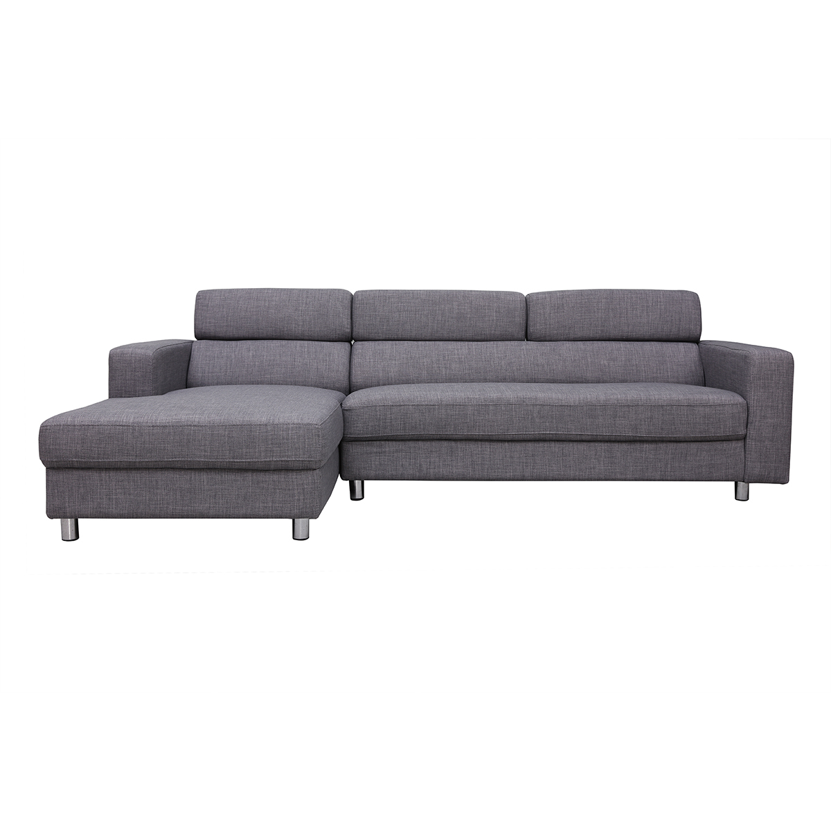 Canapé d'angle Gris Moderne Confort