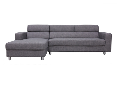 Canapé Dangle Design Gris Angle Gauche Portland