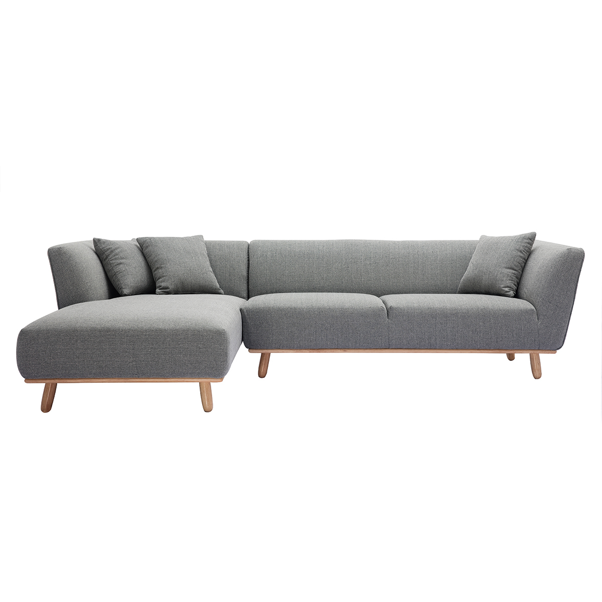 Canapé d'angle 5 places Gris Design Confort Promotion