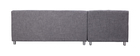Canapé d'angle gauche convertible gris MIAMI