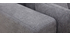 Canapé d'angle gauche effet velours gris HARLEM