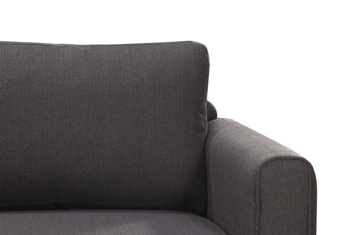 Canap� d'angle gauche scandinave gris anthracite HALDEN