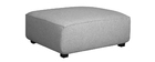 Canapé d'angle modulable 4 éléments gris clair PLURIEL