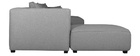 Canapé d'angle modulable grand format 4 éléments gris clair PLURIEL